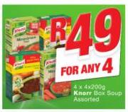 Knorr Box Soup Assorted 4x200g-For Any 4