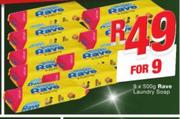 Rave Laundry Soap-9 x 500g