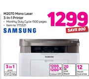 Samsung M2070 Mono Laser 3-In-1 Printer