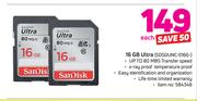 SanDisk 16GB Ultra SDSDUNC-016G-Each