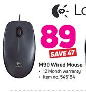 Logitech M90 Wired Mouse
