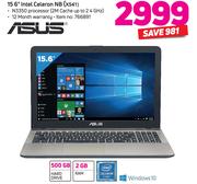 Asus 15.6" Intel Celeron NB X541