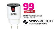 Swiss Mobility 3 1A MI US WA Charger