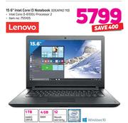 Lenovo 15.6" Intel Core i3 Notebook IDEAPAD 110