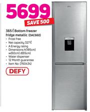 defy 365l fridge