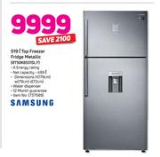 Samsung 519L Top Freezer Fridge (Metallic) RT50K6531SL F