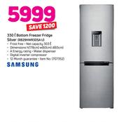 Samsung 33L Bottom Freezer Fridge (Silver) RB29HWR3DSA U