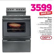 Defy 4 Solid Plate Stove (Black) DSS-494