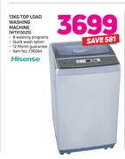 Hisense 13Kg Top Load Washing Machine WTX1302S