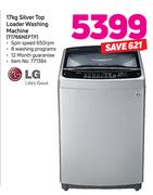 LG 17Kg Silver Top Loader Washing Machine T1766NEFTF