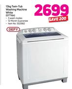 Defy 13Kg Twin-Tub Washine Machine White DTT164