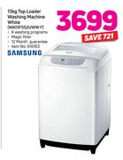 Samsung 13Kg Top Loader Washing Machine (White) WA13F5S2UWW F