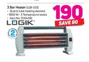 Logik 3 Bar Heater LGB-333