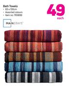 Mainstays Bath Towels-Each