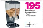Mainstays Double Cereal Dispenser (Black)