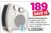 Logik Vertical Horizontal Fan