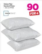 Mainstays Hollow Fibre Standard Pillow-For 4
