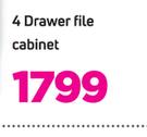 Toolroom Services 4 Drawer File Cabinet