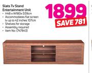 Slats TV Stand Entertainment Unit