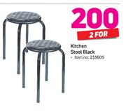 Kitchen Stool Black-For 2