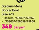 Olympic Stadium Mens Soccer Boot Size 7-11