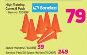 Sondico High Training Cones 6 Pack