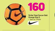 Strike Total Soccer  Ball Orange Size 5