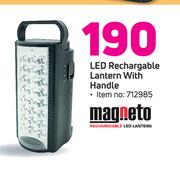 Magneto LED Rechargable Lantern With Handle