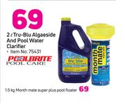 Poolbrite 2L Tru-Blu Algaeside And Pool Water Clarifier