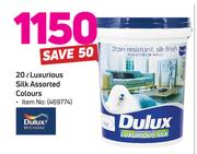 Dulux 20L Luxurious Silk Assorted Colours