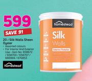 Homestead 20L Silk Walls Sheen Oyster