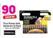 Duracell Plus Power AAA Battries 12 Pack