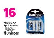 Tuniross Alkaline AA Bp-4 Battries
