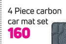 1st Gear 4 Piece Carbon Car Mat Set