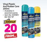 Shield Vinyl Plastic And Rubber Care-200ml Each