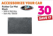 Moto Rubber Car Mat (Black)