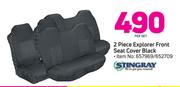 Stingray 2 Piece Explorer Front Seat Cover (Black)