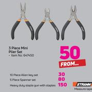 Fragram 3 Piece Mini Pliers Set