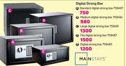 Mainstays Digital Strong Box Standard Digital Strong Box