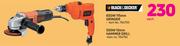 Black & Decker 650W 115mm Grinder Or 550W 10mm Hammer Drill-Each