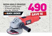 Black & Decker 900W Angle Grinder