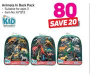 Kid Connection Animals In Back Pack