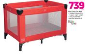 Little One Vito Camp Cot Red-Each