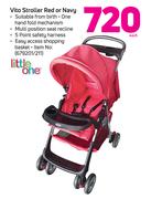 Little One Vito Stroller (Red Or Navy)-Each