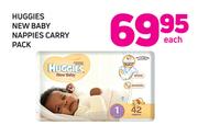 Huggies New Baby Nappies Carry Pack-Each