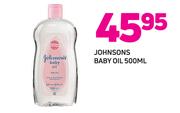 Johnsons Baby Oil-500ml