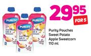 Purity Pouches Sweet Potato Apple Sweetcorn-5x110ml