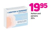 Ashton And Parsons 20’s