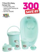 Baby Care 7-Piece Mint Baby Hamper Set