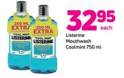 Listerine Mouthwash Coolmint-750ml Each